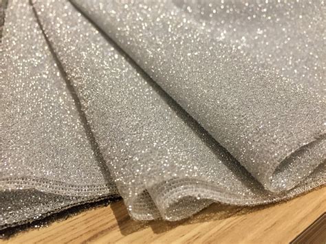 metallic silver glitter for fabric|how to sew glitter fabric.